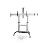 StarTech.com Carrito para Dos TV de 37 a 60 Pulgadas - hasta 50kg cada