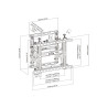 Soporte de pared para videowall - de alta resistencia - se adapta a pa
