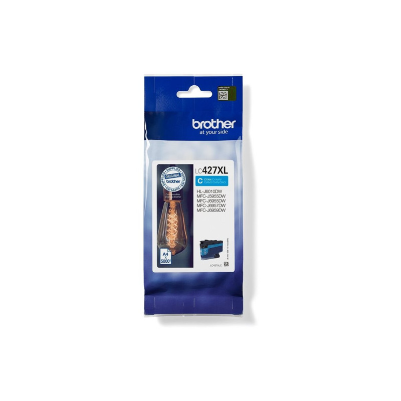 Cartucho de Tinta Original Brother LC-427 XL Alta Capacidad/ Cian