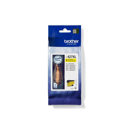 Cartucho de Tinta Original Brother LC-427 XL Alta Capacidad/ Amarillo