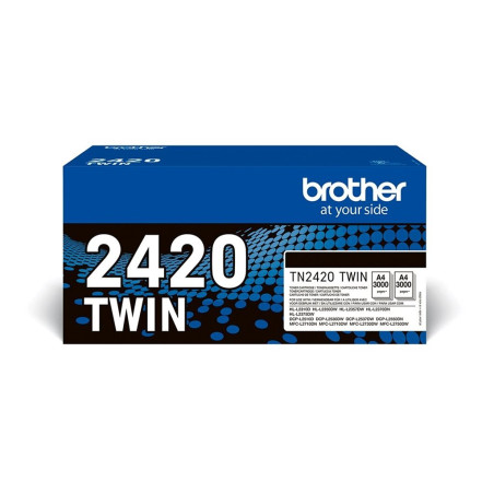Tóner Original Brother TN2420TWIN Multipack XL Alta Capacidad/ 2x Negr