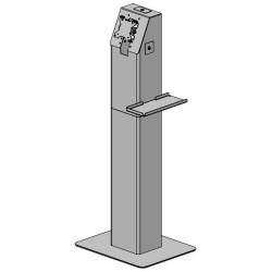 Kiosk with sidemounted