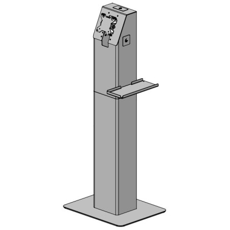 Kiosk with sidemounted