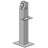 Kiosk with sidemounted