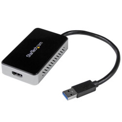 USB 3 to HDMI Adapter w/1-Port USB Hub