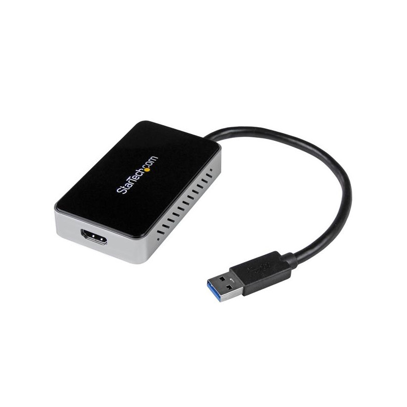 USB 3 to HDMI Adapter w/1-Port USB Hub