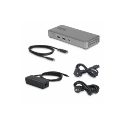 Dual-DP USB4 Dock 100W PD Driverless