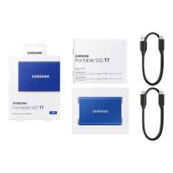 Disco Externo SSD Samsung Portable T7 2TB/ USB 3.2/ Azul