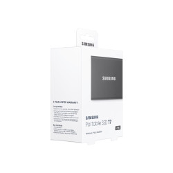 Disco Externo SSD Samsung Portable T7 2TB/ USB 3.2/ Gris