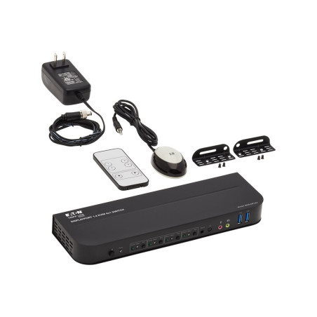 EATON TRIPP LITE 4-Port DisplayPort/USB KVM Switch - 4K 60 Hz, HDR, HD