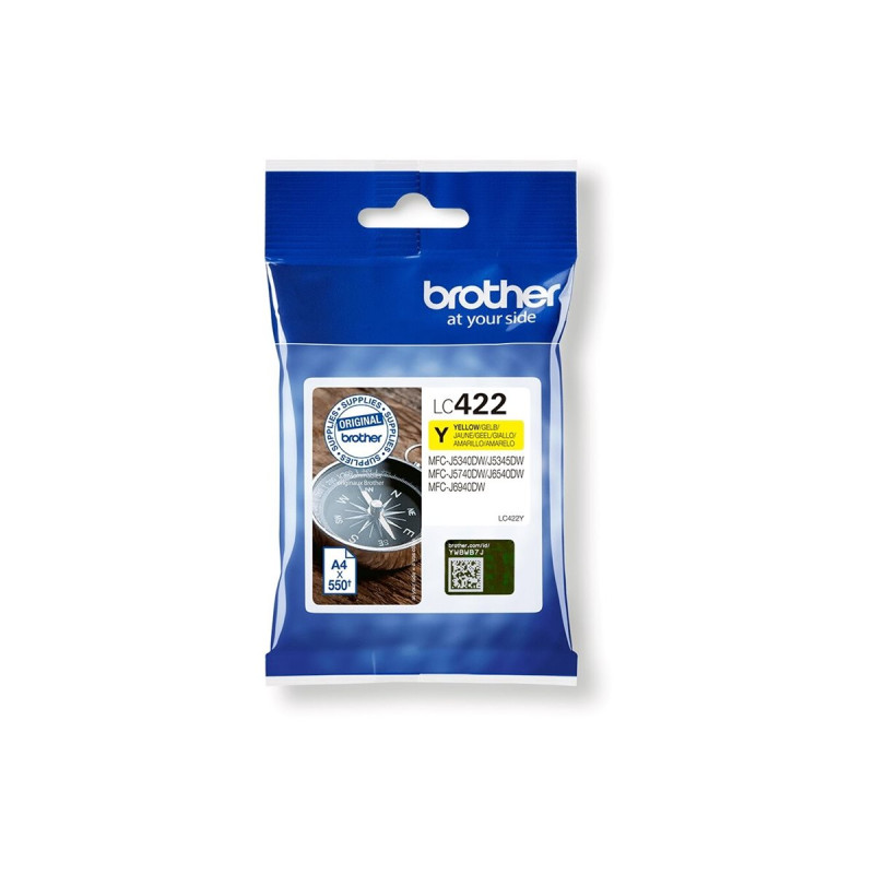 Brother LC422Y - Amarillo - original - cartucho de tinta - para Brothe