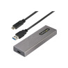 StarTech.com USB-C 10Gbps to M.2 NVMe or M.2 SATA SSD Enclosure, Tool-