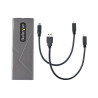 StarTech.com USB-C 10Gbps to M.2 NVMe or M.2 SATA SSD Enclosure, Tool-