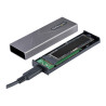 StarTech.com USB-C 10Gbps to M.2 NVMe or M.2 SATA SSD Enclosure, Tool-