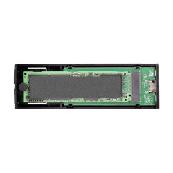 StarTech.com USB-C 10Gbps to M.2 NVMe or M.2 SATA SSD Enclosure, Tool-