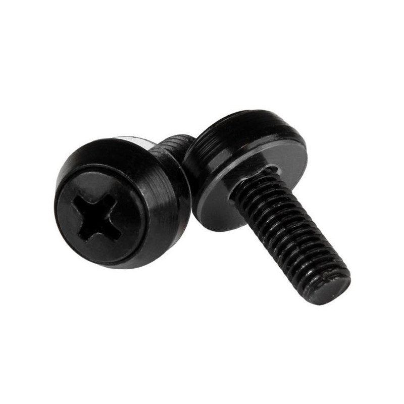 M6 Mounting Screws - 50 Pack Black