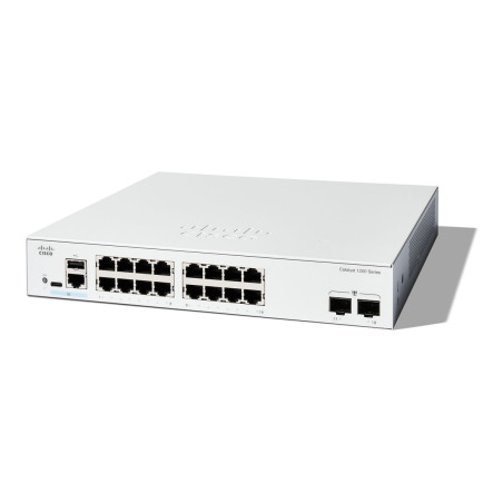 Conmutador - L3 - inteligente - 16 x 10/100/1000 + 2 x Gigabit Etherne