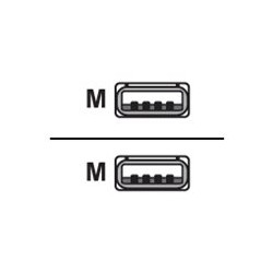 Lenovo - Cable USB - USB (M) a USB (M) - USB 2.0 - 15 m - negro - para
