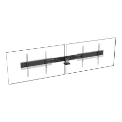 Accesorio de soporte de suelo para pantallas: permite fijar 2 o 3 pant