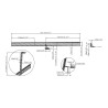Accesorio de soporte de suelo para pantallas: permite fijar 2 o 3 pant