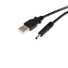 3ft USB to Type H Barrel DC Power Cable