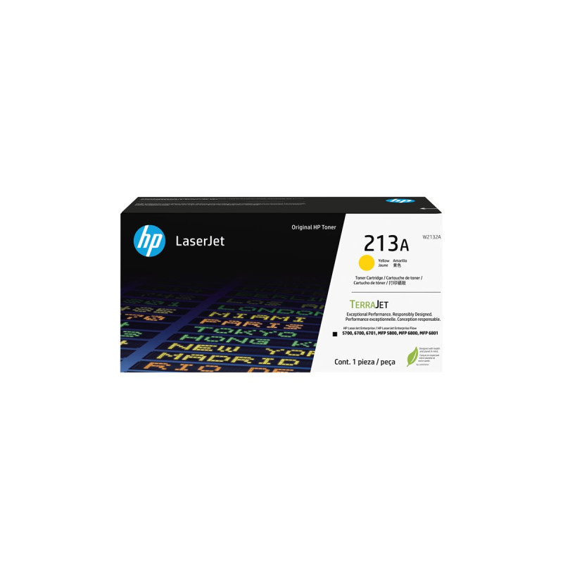 HP 213A - Amarillo - original - LaserJet - cartucho de tóner (W2132A)