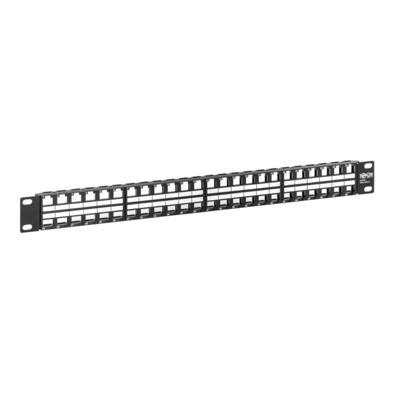 EATON TRIPP LITE 48-Port 1U Rack-Mount Unshielded Blank Keystone/Multi