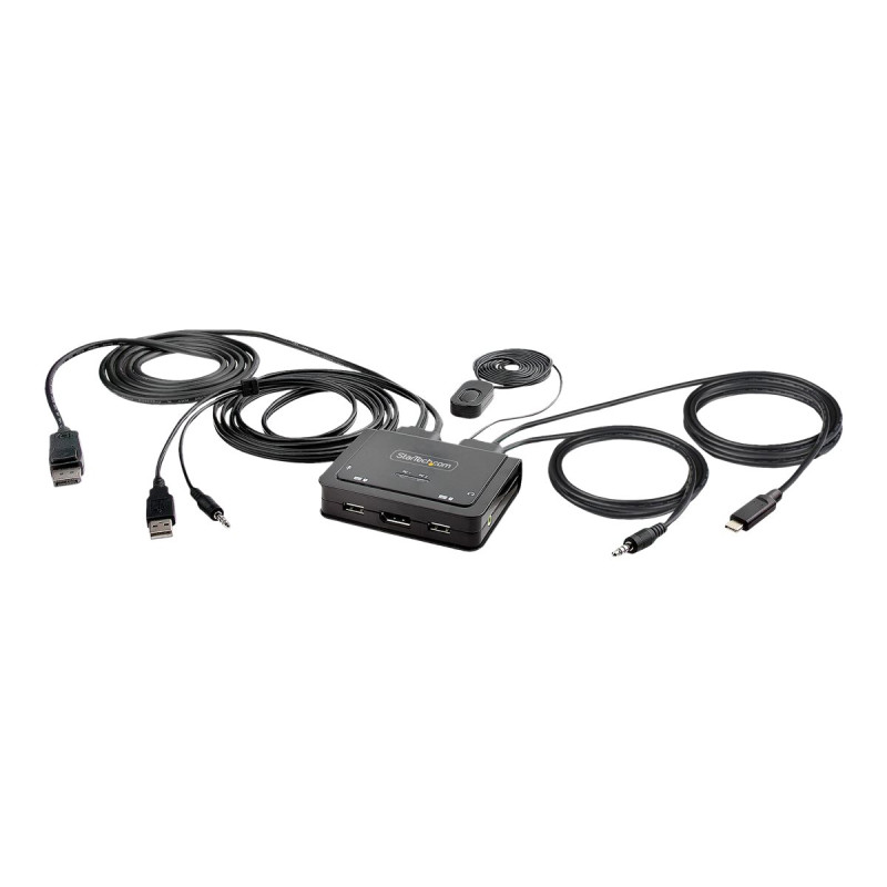 Cable Switch Kvm Hbrido Usb-c 2 Puertos - Displayport 4K60 | APLIUM