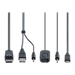 Cable Switch Kvm Hbrido Usb-c 2 Puertos - Displayport 4K60 | APLIUM