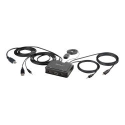 StarTech.com Cable Switch KVM Híbrido de 2 Puertos USB-C HDMI de 4K 60