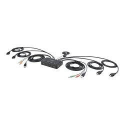 StarTech.com Switch KVM de Cable HDMI de 2 Puertos - 4K 60Hz - Conmuta