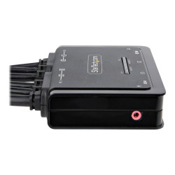 StarTech.com Switch KVM de Cable HDMI de 2 Puertos - 4K 60Hz - Conmuta