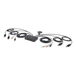 StarTech.com 2-Port Dual-Monitor DisplayPort Cable KVM Switch, 4K 60Hz
