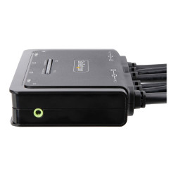 StarTech.com 2-Port Dual-Monitor DisplayPort Cable KVM Switch, 4K 60Hz