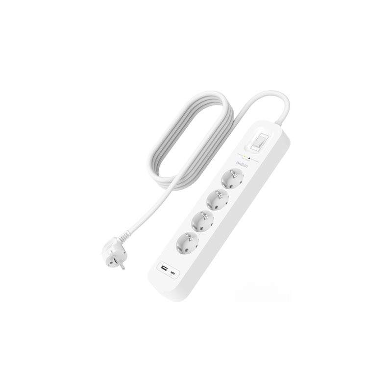 Belkin Connect - Protector contra sobretensiones - con puertos USB-C y