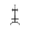 Carro de soporte de piso para pantallas - ajuste de altura para una pe