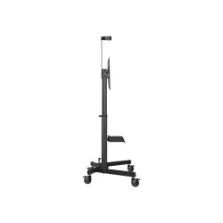 Carro de soporte de piso para pantallas - ajuste de altura para una pe