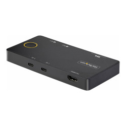 StarTech.com Switch KVM USB-C de 2 Puertos - HDMI 4K60 - PD Doble de P