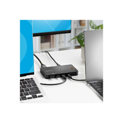 StarTech.com Switch KVM USB-C de 2 Puertos - HDMI 4K60 - PD Doble de P