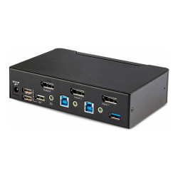 StarTech.com Switch KVM de 2 Puertos DisplayPort 8K 60Hz DP 1.4 - 6x U
