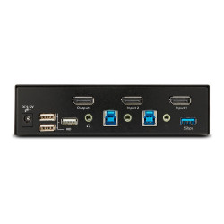 StarTech.com Switch KVM de 2 Puertos DisplayPort 8K 60Hz DP 1.4 - 6x U