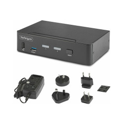 StarTech.com Switch KVM de 2 Puertos DisplayPort 8K 60Hz DP 1.4 - 6x U