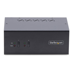 StarTech.com Switch KVM de 2 Puertos DisplayPort para 2 Monitores 4K60