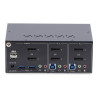 StarTech.com Switch KVM de 2 Puertos DisplayPort para 2 Monitores 4K60