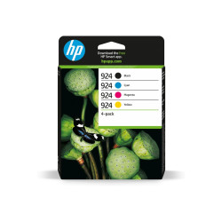 HP 924 - Paquete de 4 - cián, magenta, amarillo, negro - original - ca