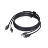 DisplayPort and USB 5Gbps KVM Cable