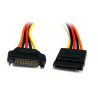 12in 15 pin SATA Power Extension Cable