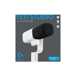Yeti Stactdynam Xlr Broadcast Mic Clearamp-off WHITE-9006-EM | APLIUM