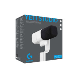 Yeti Stactdynam Xlr Broadcast Mic Clearamp-off WHITE-9006-EM | APLIUM