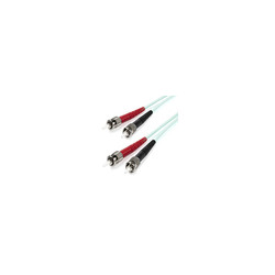 1m 10 Gb Aqua Fiber Patch Cable ST/ST